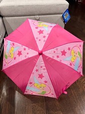 Disney Fairies Girls Umbrella 13.5 Inches with 3D Tinkerbell Molded Handle
