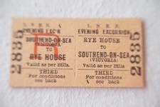 LNER Southend On Sea to Rye House Railway Train Ticket