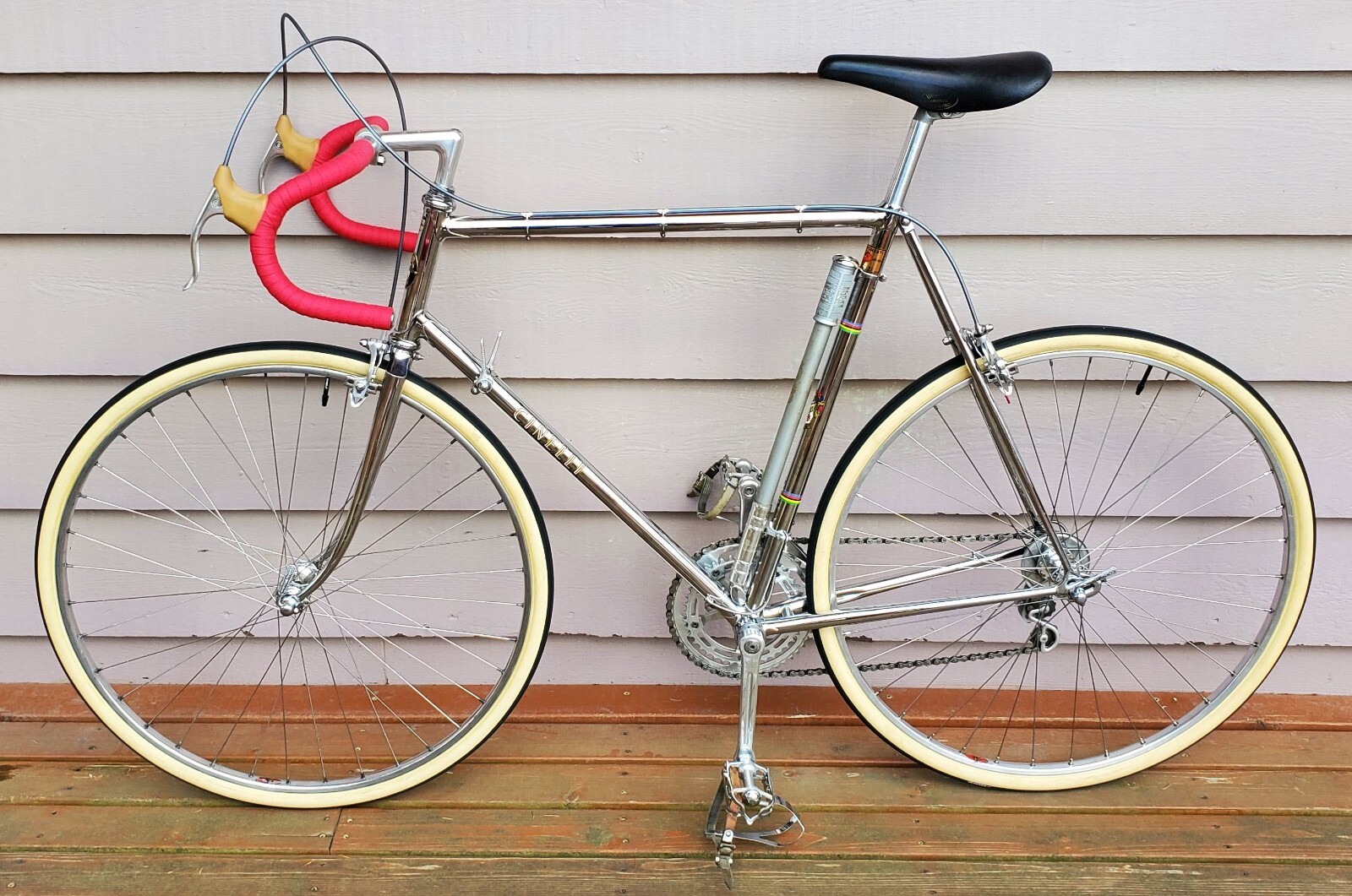 1964 full chrome Cinelli Super Corsa from Spence Wolf's Cupertino bike shop