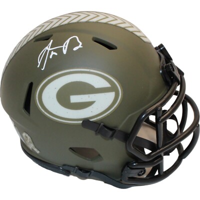 aaron rodgers signed football helmet New York Jets Autographed Riddell Lunar Eclipse Speed Authentic signed by Aaron Rodgers with the inscription XLV MVP Aaron Rodgers Pittsburgh Steelers Autographed