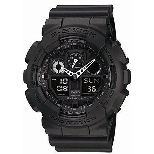 CASIO G-SHOCK GA-100 マットブラック 美品 G-SHOCK カシオ 腕時計 CASIO Gショック アナデジ デジアナ マット