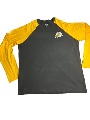 New era Vintage tiger Cats  Men s T-shirt Black &  Yellow Long Sleeve Sz(3X)
