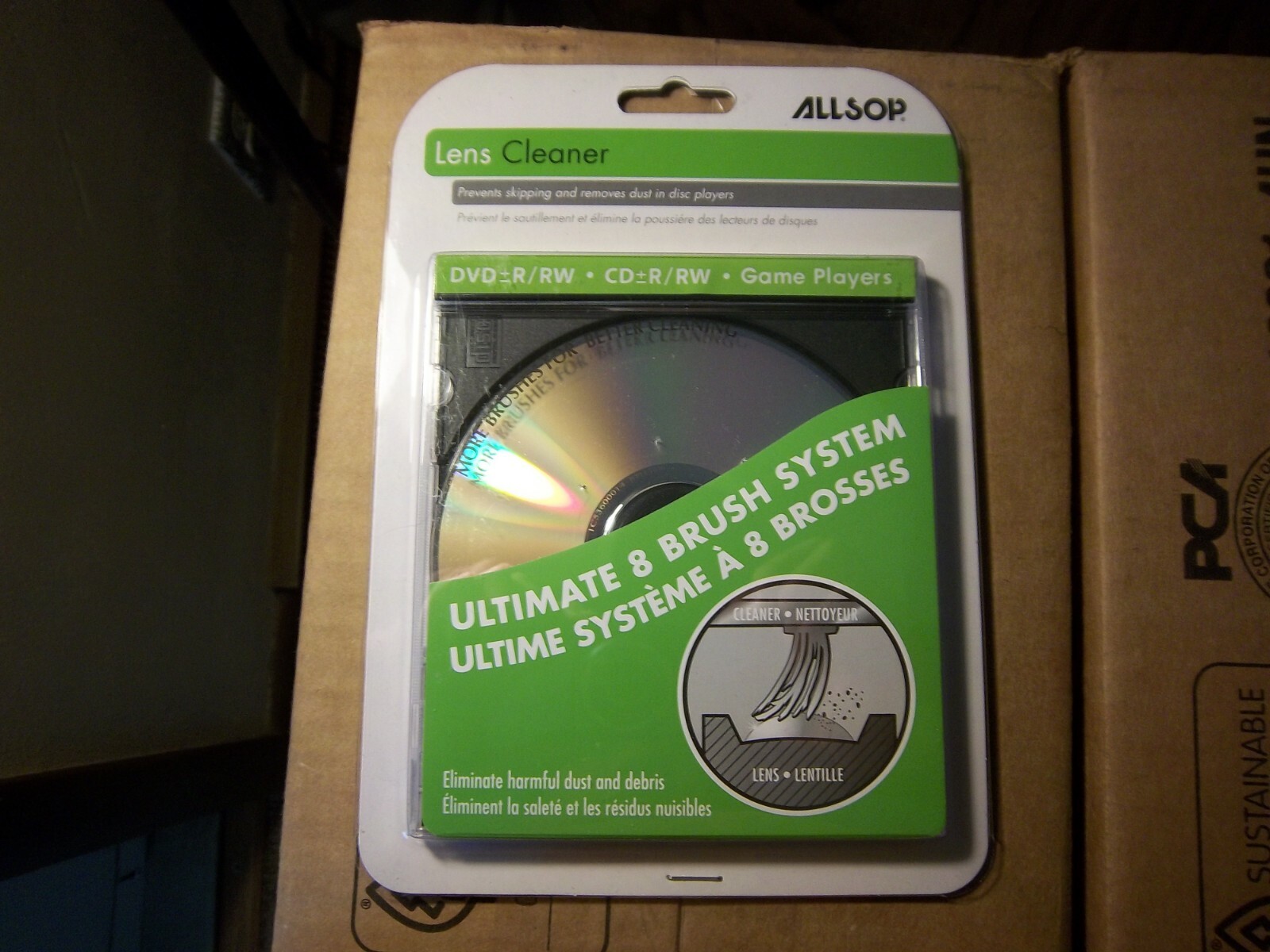 (1) ALL STOP CD/DVD Laser Lens Cleaner Sealed  CD DVD LPs Re