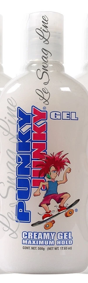 3X Punky Junky Creamy Gel Max Hold Wet Estilo  500g o 17.6 oz 3 PACK!  - Image 3 of 3