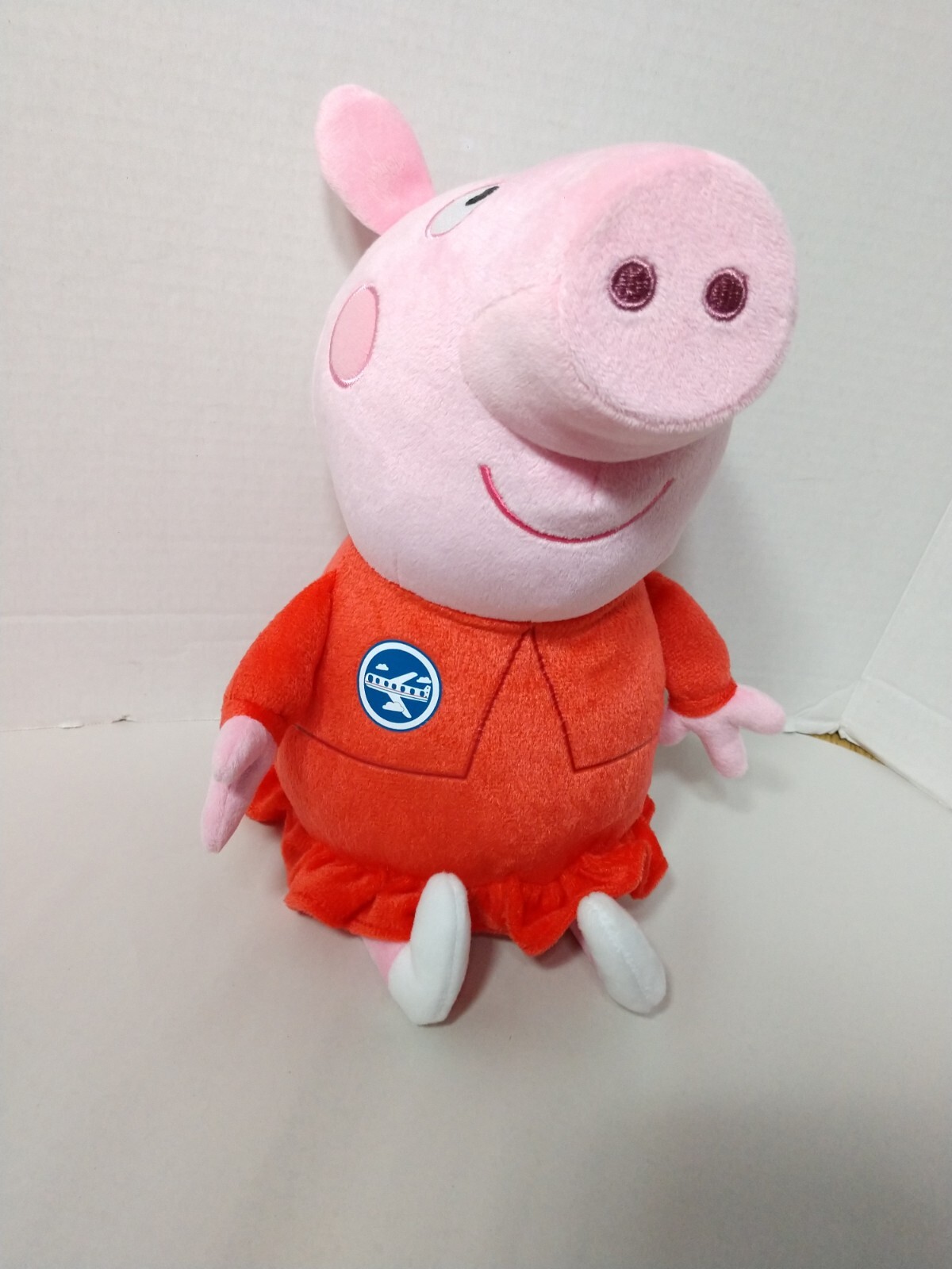 Peppa Pig Doll Stuffed Plush Animal in an Airplane Dress Tourist
