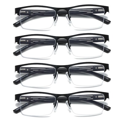 BrightVision 4-Pack Spring Hinge Anti-Blue Light Readers