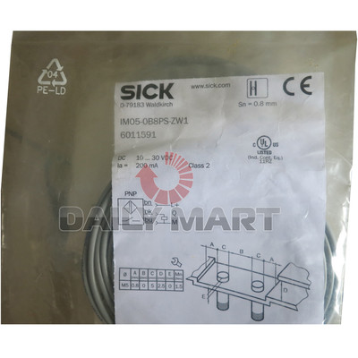 Câble SICK OPTIC ELECTRONIC IM05-0B8PS-ZWB - 0.8 Mm - Neuf (possibles Défauts D'usine)