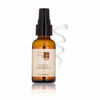 NEW! 5-PACK RX FOR BROWN SKIN AGE BLOCK UV SHIELD SPF 15  1 FL OZ