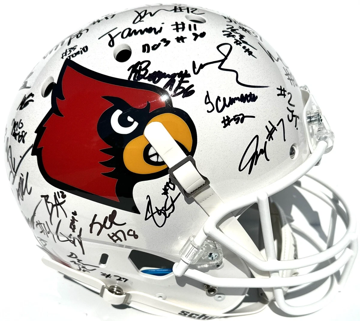 Signed full size 2025 football helmets