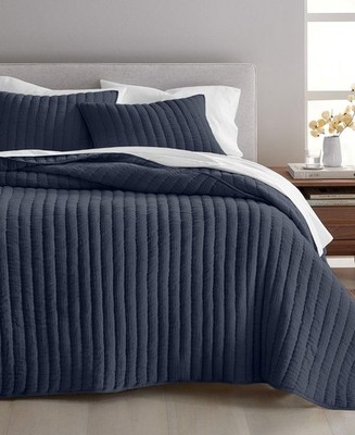 Oake Dream 3-Pc. Navy Combo Coverlet Set, Full/Queen