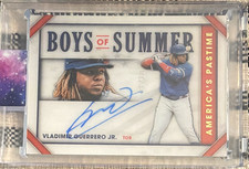 Panini 2020 Boys of Summer Auto Vladimir Guerrero Jr BOS-VGJ Gold /10