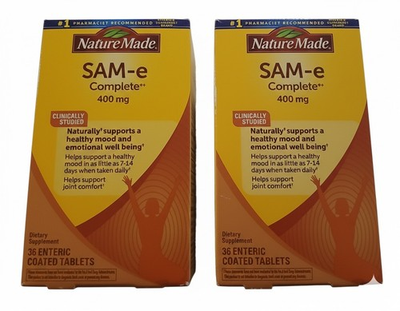 #ad 2 Boxes Nature Made Sam E Complete 400 mg 36CT each EXPIRES: 08 2027 $49.99
