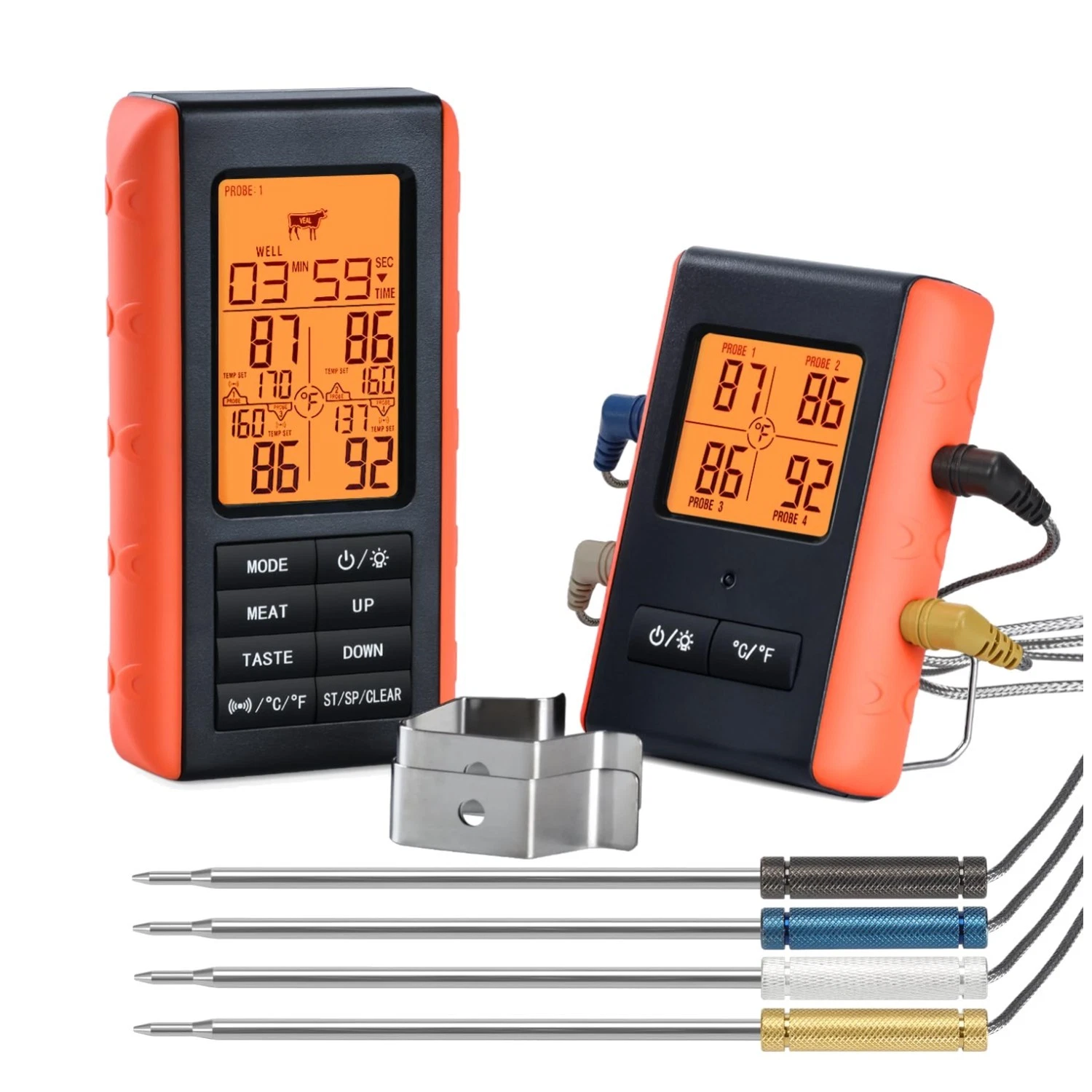 Hands-Free Grill Thermometer with 4 Probes
Opens in a new window or tab