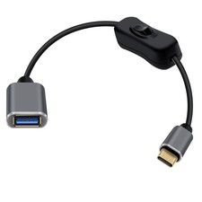 USB C Extension Cable Switch 5Gbps Type C Male Female OTG 15W 5V 3A 0.6FT