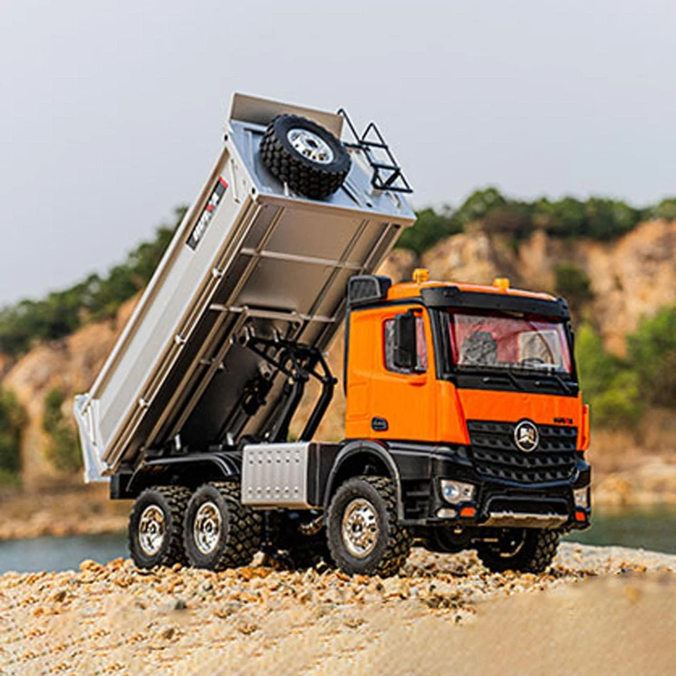 US STOCK 1/14 1598 2.4G RC Dumper 6×6 Transport Vehicle Lifting Rod Tipper Car - Image 4 of 4