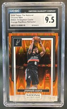 2026 Topps Chrome NSCC National Stephon Castle NBA Orange Raywave /25 CGC 9.5