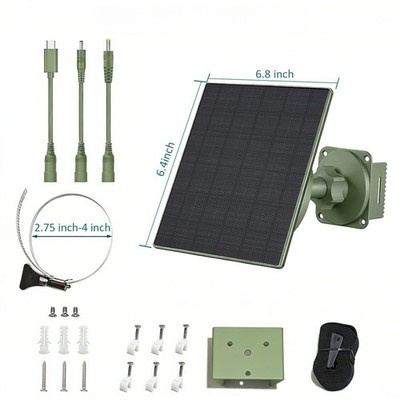 5W Solaranlage mit 5200mAh für akku 6V 12V Ausgang IP66 Staubdichtes Design