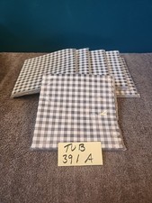 6 Pkgs Hearth & Hand Gingham Paper Lunch Napkins, Blue (14 ct).