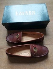 ralph lauren leather loafers women
