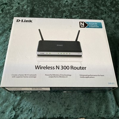 D-Link DIR-615 Wireless-N 300 Wifi Router 4 Port 10/100 Networking N300 Used 