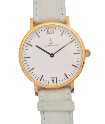 Kapten & Son Campina Watch Unisex Leather Band Quartz Analog 36mm Minimalist