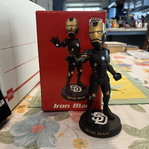 San Diego Padres Iron Man Marvel Super Hero Day 4/13/2018 Bobblehead W/box