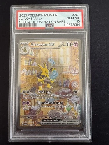 Alakazam 201/165 Sir Scarlet Violet 151 Pokemon TCG Card PSA 10