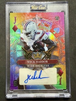 2024 Wild Card 5 Card Draw Nyck Harbor Auto Jack of Diamonds Rainbow 1/1