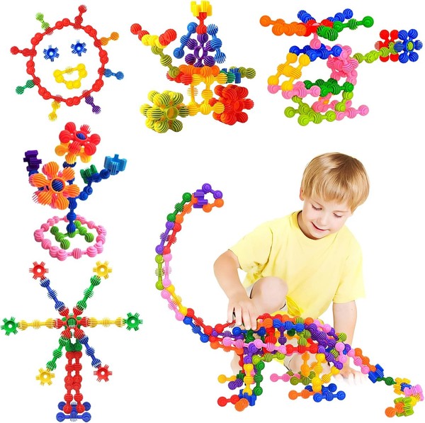 Baustein-Set 100 PCS Kreatives Puzzle-Spielzeug Stem FüR Kinder Kleinkind-image