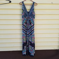 Metaphor Babydoll Paisley Festival Maxi L Boho Hippie Cottagecore Whimsical