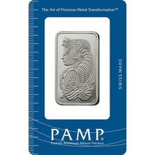 1 oz Platinum Bar - PAMP Suisse Fortuna in Assay .9995 Platinum Bar #A752 2254.70 per troy oz