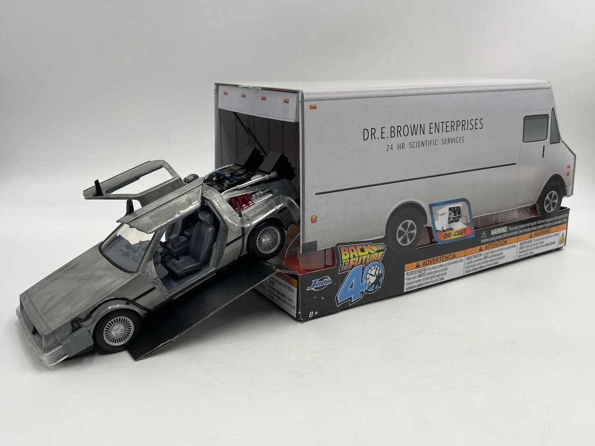 Back To The Future Part 2 Time Machine DeLorean 1:24 In Doos  Jada Toys Metals Die Cast