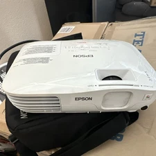 Epson Home Theater Projector Desktop White High Definition Multimedia Display