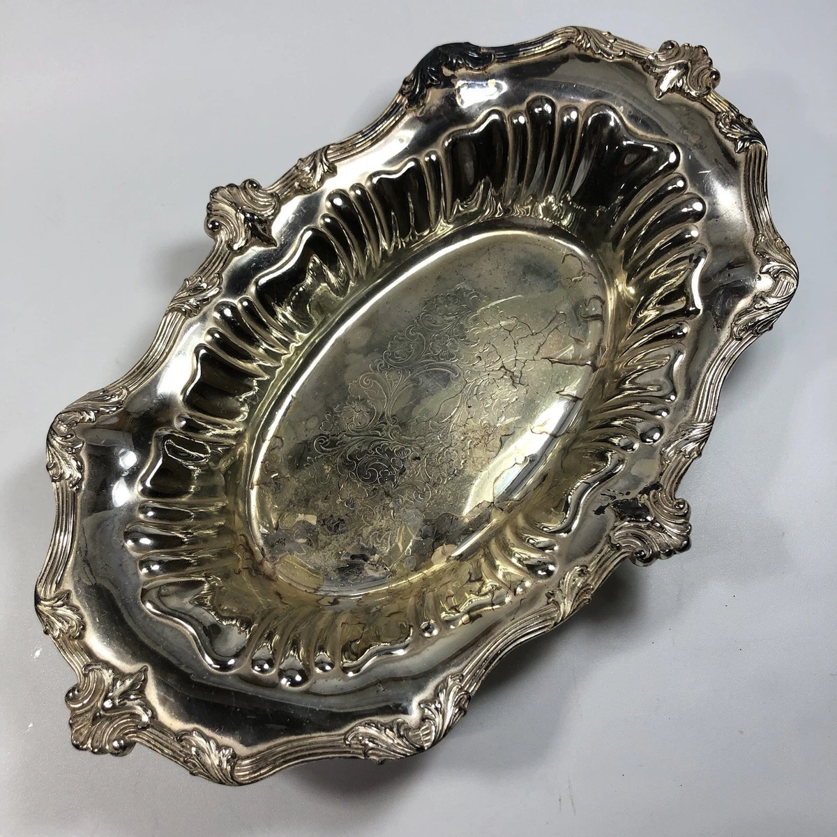 Forbes Silver Co In Antique Us Silver-Plated Platters & Trays for