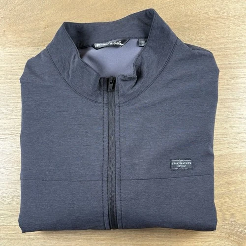 Travis Mathew Valley View Full Zip Jacket Men 3XL Black Performance Golf $160 - product listing photo