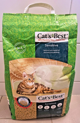 Cat's Best Sensitive pflanzliches Katzenstreu 7,2kg 20l - entsorgbar in Toilette