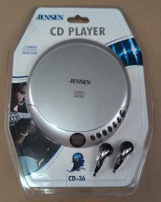 JENSEN Personal Portable Digital Audio CD Player Model CD-36 FACTORY SEALED NEW