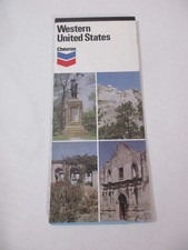 Vintage 1976 Chevron Western United States Gas Station Travel Road Map-Chev