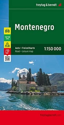 Montenegro 1 : 150 000 by Freytag & Berndt Sheet map, folded Book The Fast Free