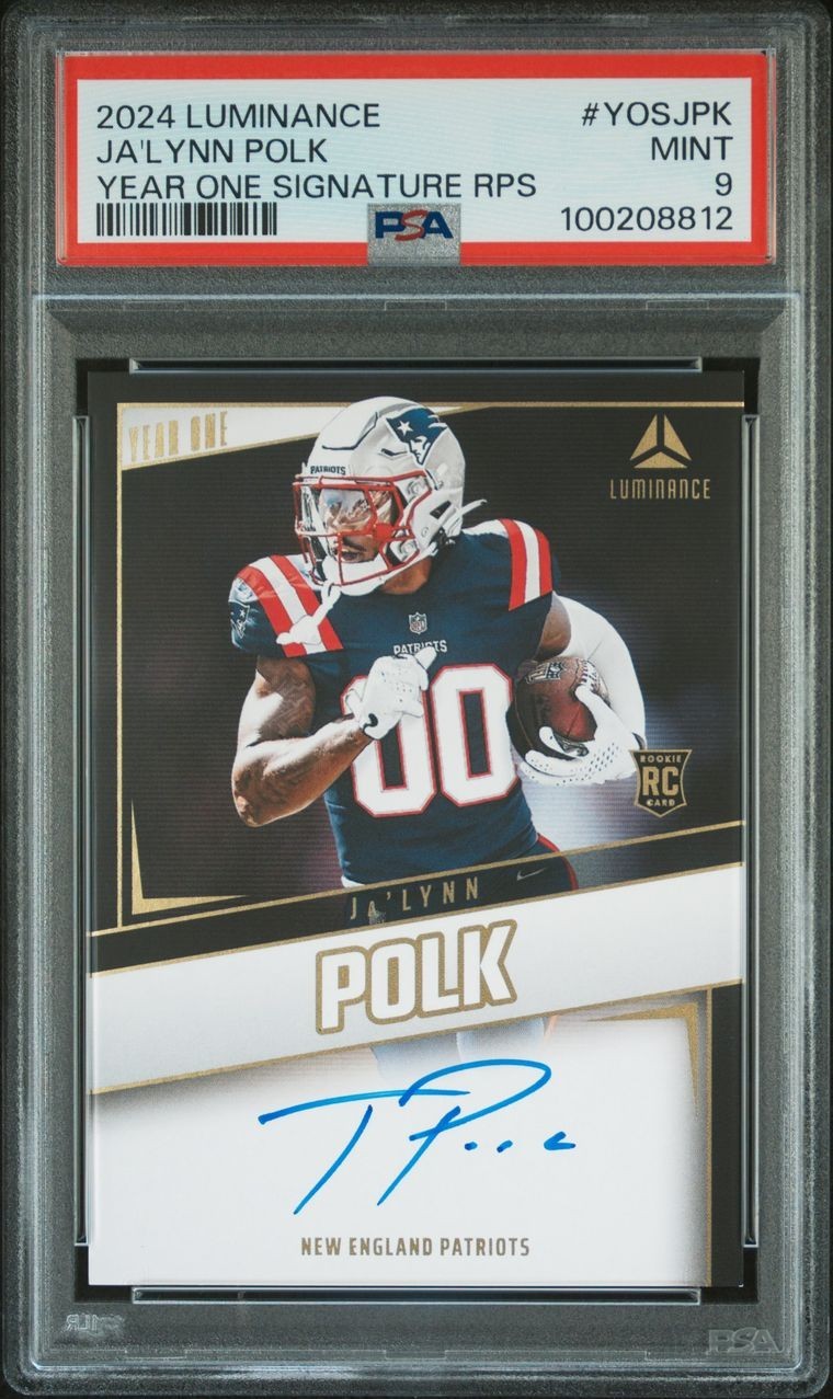 2024 Panini Luminance Ja'Lynn Polk Year One Signature RPS #YOSJPK PSA 9
