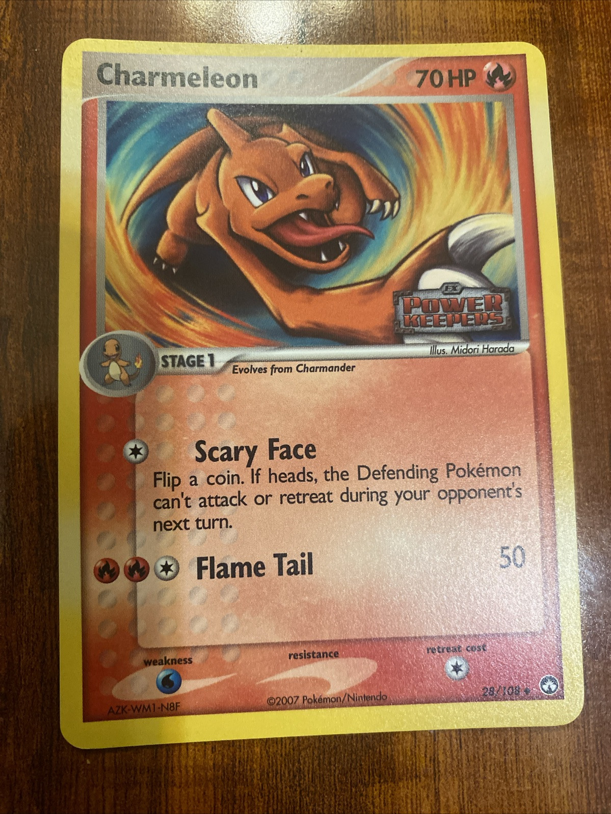 Pokemon Charmeleon EX Power Keepers 28/108 Reverse Holo Stamped 2007 NM 🔥