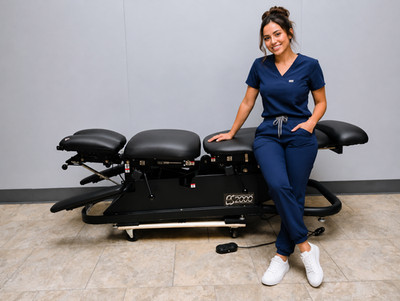 ES 2000 Ergostyle PHS Pivotal Chiropractic Table  Complete Drop Elevation