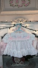 Adorable Vintage Floral Baby Girl Dress Ruffles Lace