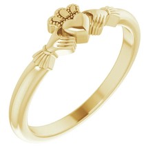 Claddagh Ring In 14K Yellow Gold