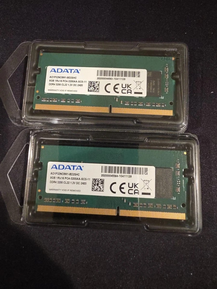 ADATA DDR4 SDRAM 8 GB Total Capacity Memory (RAM) for sale | eBay
