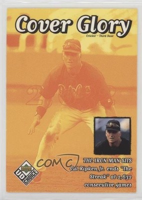 1999 Upper Deck UD Choice Cover Glory Cal Ripken Jr #36 HOF 0z0n