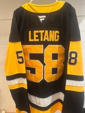 Kris Letang #58 Pittsburgh Penguins Fanatics Authentic Pro Jersey Size 56 NWT