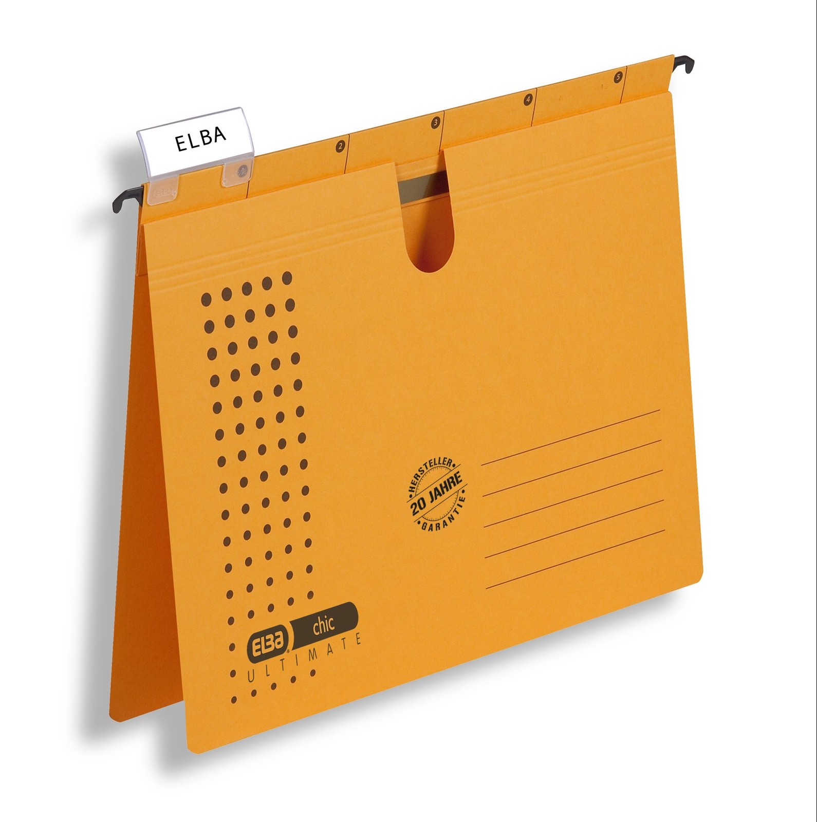 Elba Recycled Card for DIN A4 Hanging File 5 Piece Yellow Hanging file yellow 5 4690₽