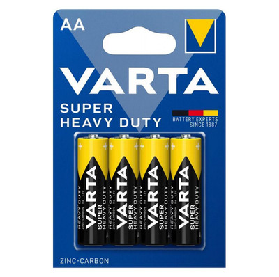4x VARTA Superlife AA LR6 1,5V Zink-Kohle-Batterien Für Alltagsgeräte