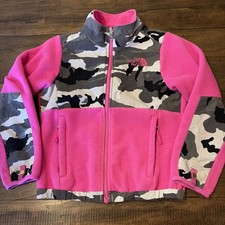 The North Face Denali Fleece Kids Pink and Gray Camo XS Size 6